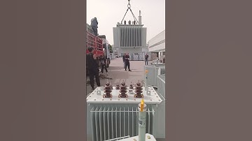 Onloading the oil transformer#onload #oiltransformer #powersupply #factory #ybelectrician #yubian