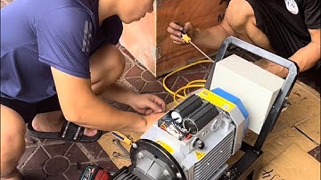 QUÁ TRÌNH LẮP RÁP LÊN BỘ MÁY RỬA XE CAO ÁP MADE BY DŨNG RÂU ĐIỆN MÁY