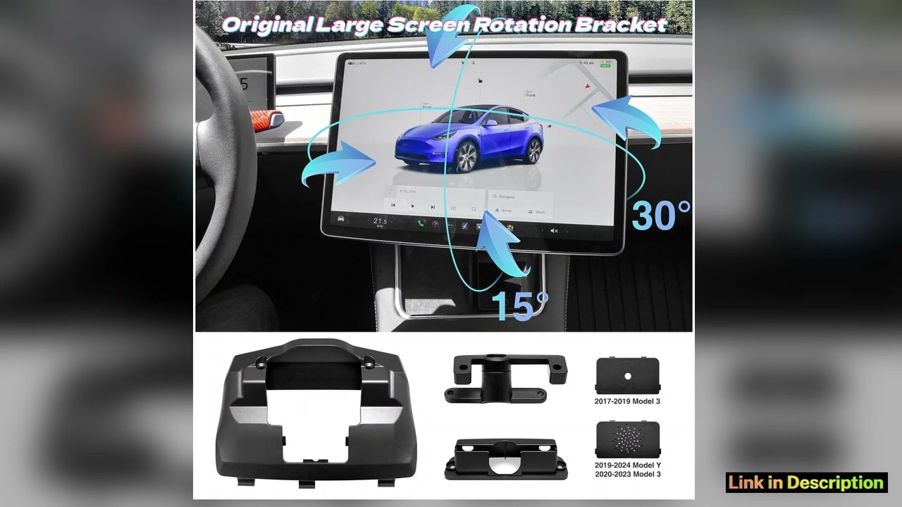 Rotating Bracket Kit For Tesla Model 3Y 3 HIghland Y Juniper Swivel Mount Tilt Screen Display Rotat