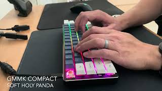 Soft Holy Panda Switches | Modded GMMK Compact | PE Foam | Typing Sounds screenshot 2