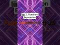 Function Expressions Explained Fast ⚡ #JavaScript #CodingShorts #WebDev #shorts #shortvideo #short