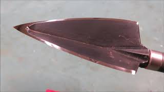 Cutthroats 3 blade broadhead  sharpening with the 344 sharpener by Stay Sharp