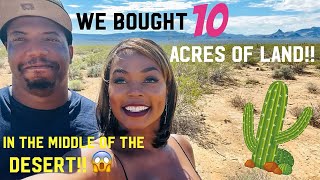 COUPLE BUYS 10 ACRES OF DESERT LAND! BUILDING A SHED TO HOUSE!🏠🌵