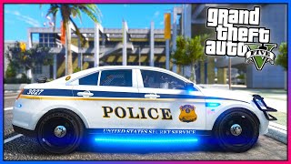 Playing as a SECRET SERVICE Police!! (GTA 5 Mods)