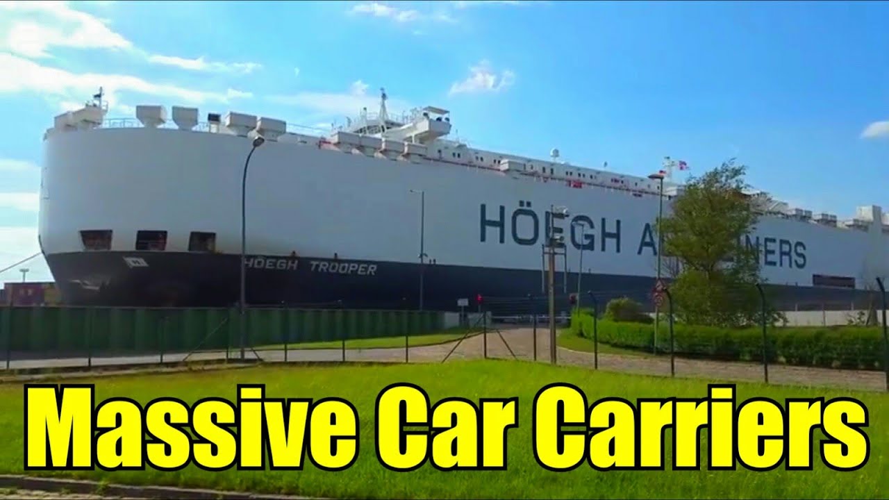 Massive Car Carriers in Bremerhaven, Germany YouTube