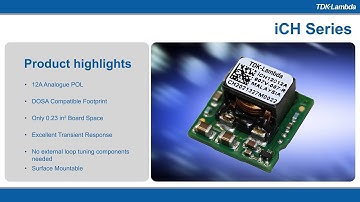 iCH 12A Non-isolated SMT Point of Load DC-DC Converters Video