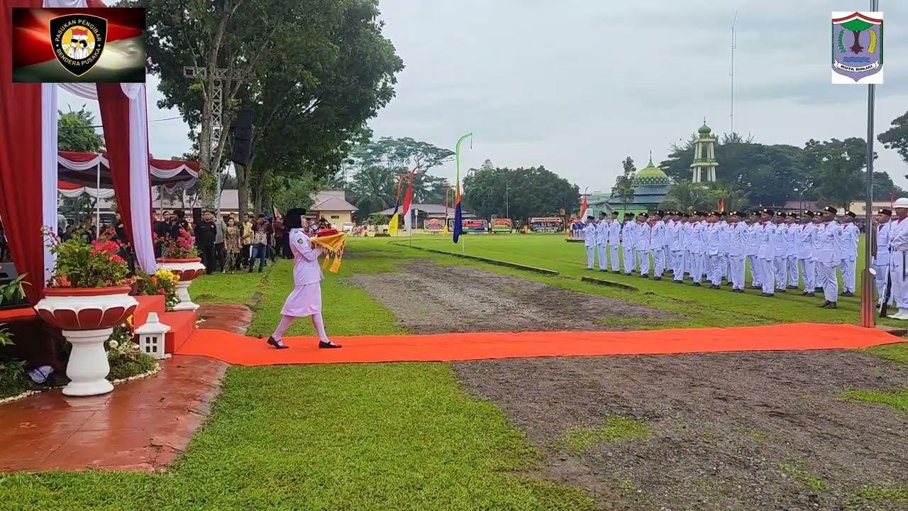 UPACARA DETIK - DETIK KEMERDEKAAN RI KE - 78 DI LAPANGAN BHAYANGKARA POLRES BINJAI