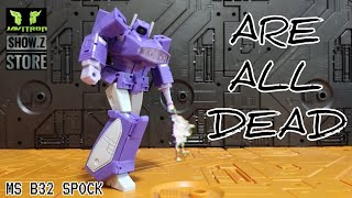 Review Transformers Magic Square MS-B32 Spock Mini Masterpiece Shockwave Javitron Show.z store espa