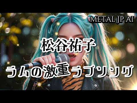 松谷祐子【ラムのラブソング】激重でAIメタル女子がカバーした　AI cover J-Rock
