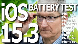 Ios 15.3 Battery Drain Battery Performance Test Again On 9 Different Iphone Models.