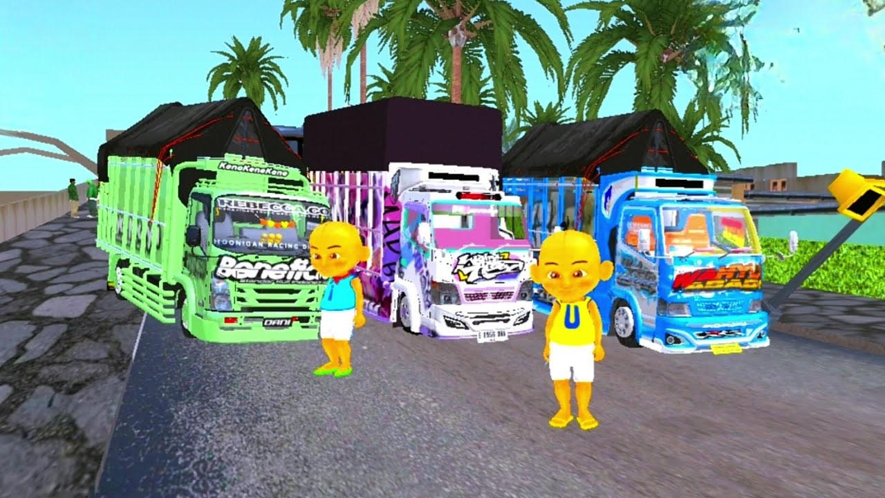 Upin dan Ipin Coba Truk Oleng Paling Keren 😆😜 ELTIVISION