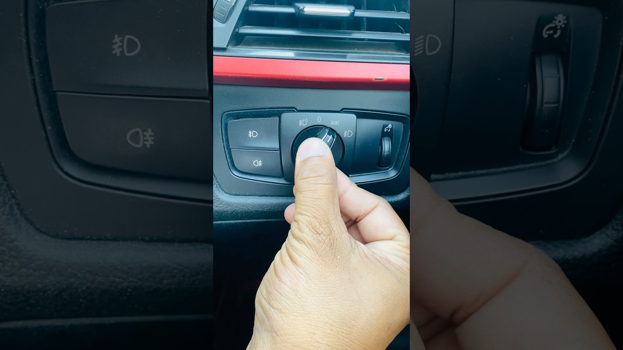 How to use car headlights switch 