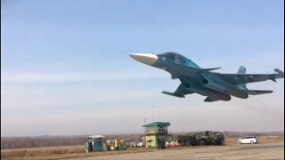 Су-34 figterbomber на ПМВ. Красота авиации.