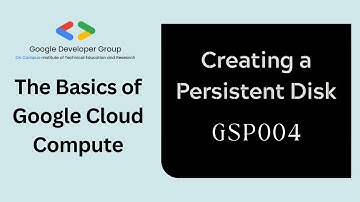 GSP004 | Creating a Persistent Disk | The Basics of Google Cloud Compute | @gdgiter
