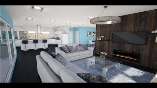 Casa Em 3D Com 2 Quartos Picina E Garagem