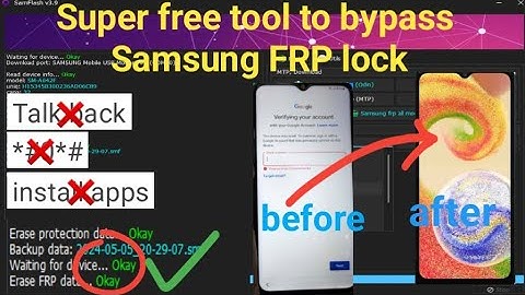 FRP bypass Samsung with free unlock tool,  No talkback, No *#0*# code