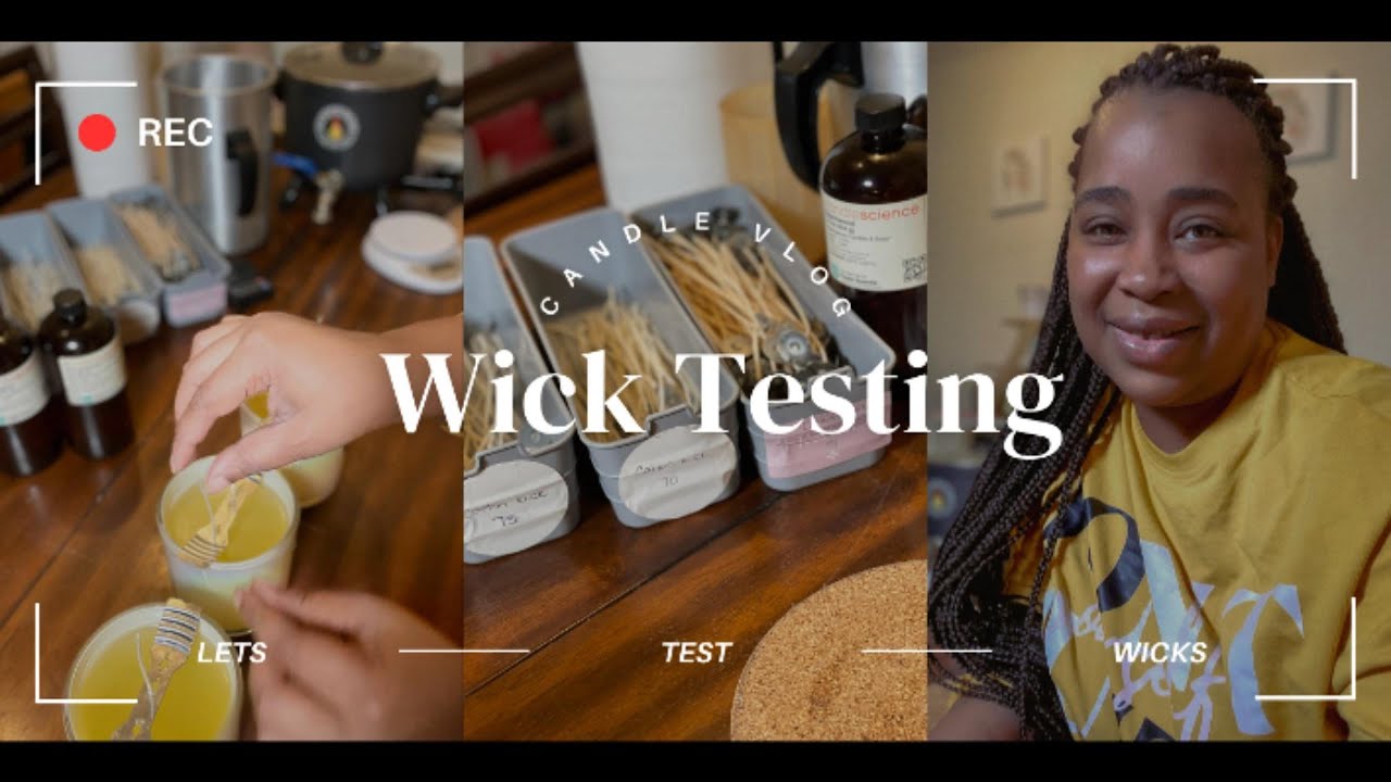 Candle Making Vlog: Wick Testing for my 12oz Makesy Aura Vessels