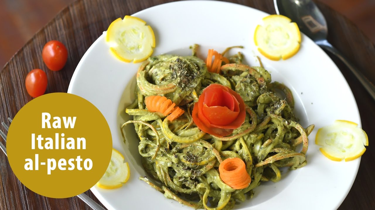 Raw Italian Al- pesto | Raw food recipes | Onmanorama Food