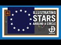 Make a circle of stars with blend and replace spine in adobe illustrator  jeff hobrath art studio