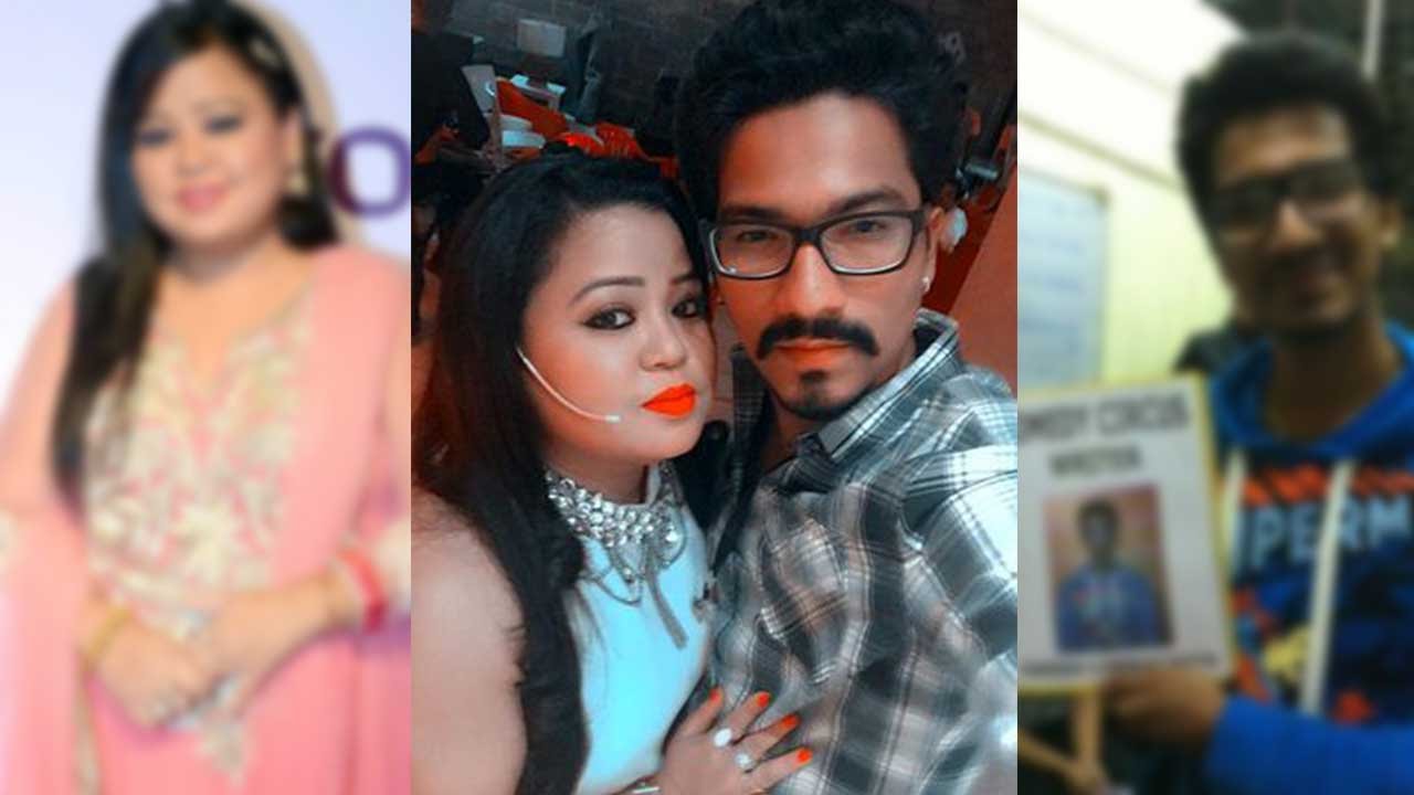 Comedian Bharti Singh smooching boyfriend in a car - YouTube