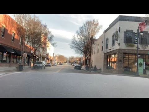 ASMR COME DRIVE WITH ME DOWNTOWN BEAUTIFUL FALL FOLIAGE & RR CROSSING (no talking)