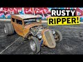 1930 Ford Model A TRANSFORMED into a tire shredding rusty Rat Rod! // Build Breakdown