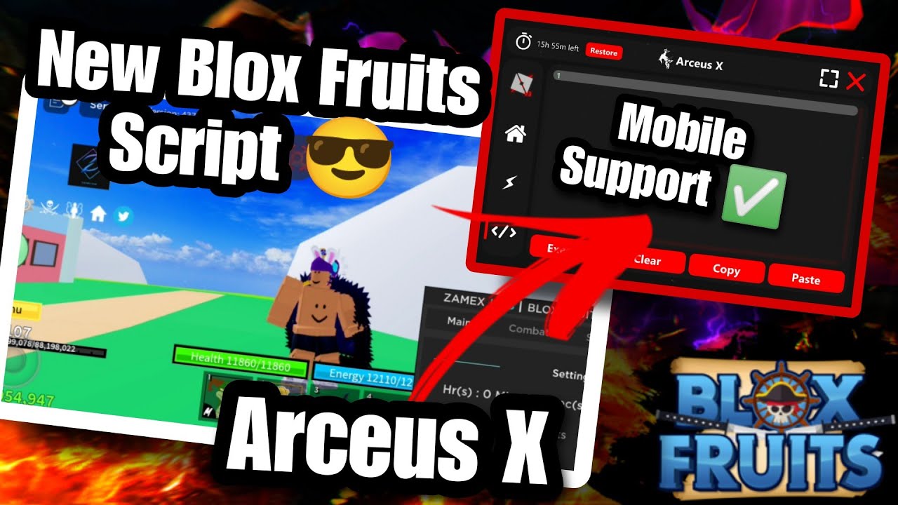 Best Blox Fruit Auto farm Script 😱  Arceus X 3.0 And Fluxus Delta (Mobile  Support ✓) 