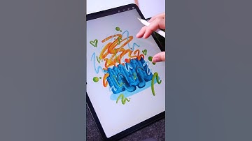 3D Abstract Art with iPadPro #procreate #digitalart