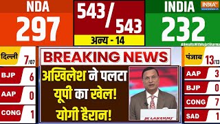 Election Results 2024 LIVE: अखिलेश ने पलटा UP का खेल! योगी हैरान! |SP Lead In UP Loksabha Election