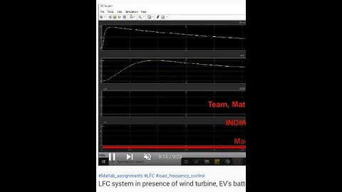 LFC system in presence of wind turbine, EV