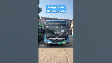 Gurgaon to Bahadurgarh via Najafgarh | DTC Electric ⚡️ Bus | Blue Bus by DTC