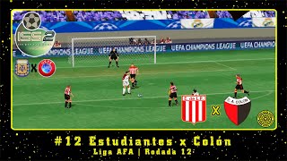 ISS Pro Evolution 2: AFA vs UEFA 2020 (PS1) Liga AFA #12 Estudiantes x Colón | Rodada 12