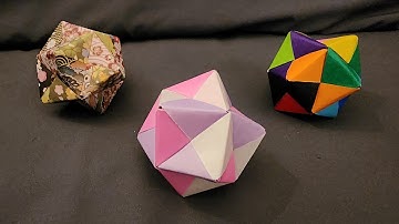 Stellated Octahedron - 12 Unit Sonobe - Origami Tutorial!