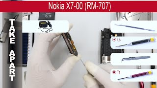 How to disassemble 📱 Nokia X7-00 (RM-707), Take Apart, Tutorial