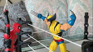 Wolverine vs. Spider-Man Comedic Fight Scene