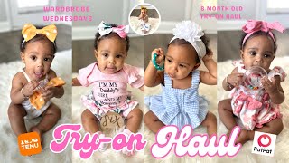 BABY OUTFITS TRY ON HAUL | FT. TEMU & PAT PAT CLOTHING | 8 MONTHS OLD | BABY FASHION