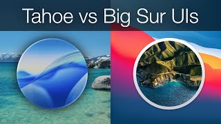 macOS Tahoe 26 vs Big Sur 11 UIs!