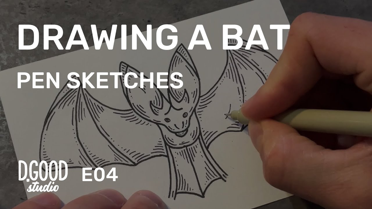  Foto zu Drawing a Bat - Pen Sketches E04 - YouTube 