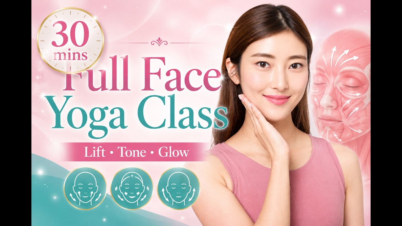 LIVE CLASS FULL FACE LIFT YOGA EXCERCISE 07.02.2024 - YouTube