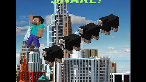 Sheepy snakes! Minecraft Mineplex snake minigame