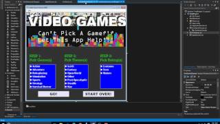 Game Chooser GUI Development Final Project
