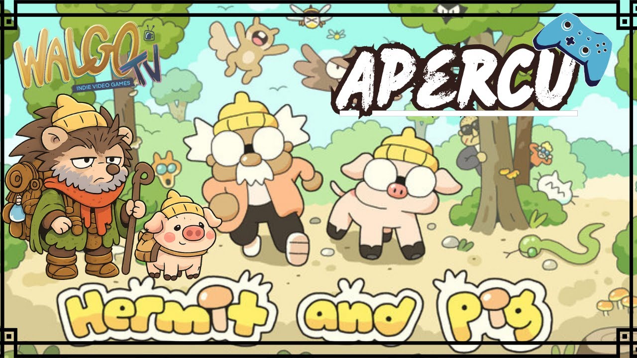 Hermit and Pig : un RPG rétro avec un vieil ermite et son cochon