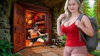 How to Catch Stream Fish. Big Fish Trap, Primitive Fishing. Survival Skills