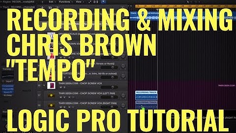 How To Get Chris Brown Vocal Effect - Recording & Mixing Chris Brown "TEMPO" Vocals