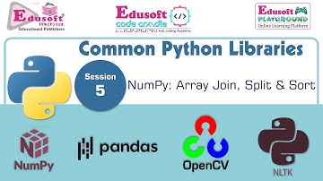 Common Python Libraries - NumPy: Arrays - Join, Split & Sort