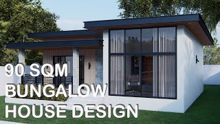 90 SQM BUNGALOW HOUSE DESIGN | Konsepto Designs