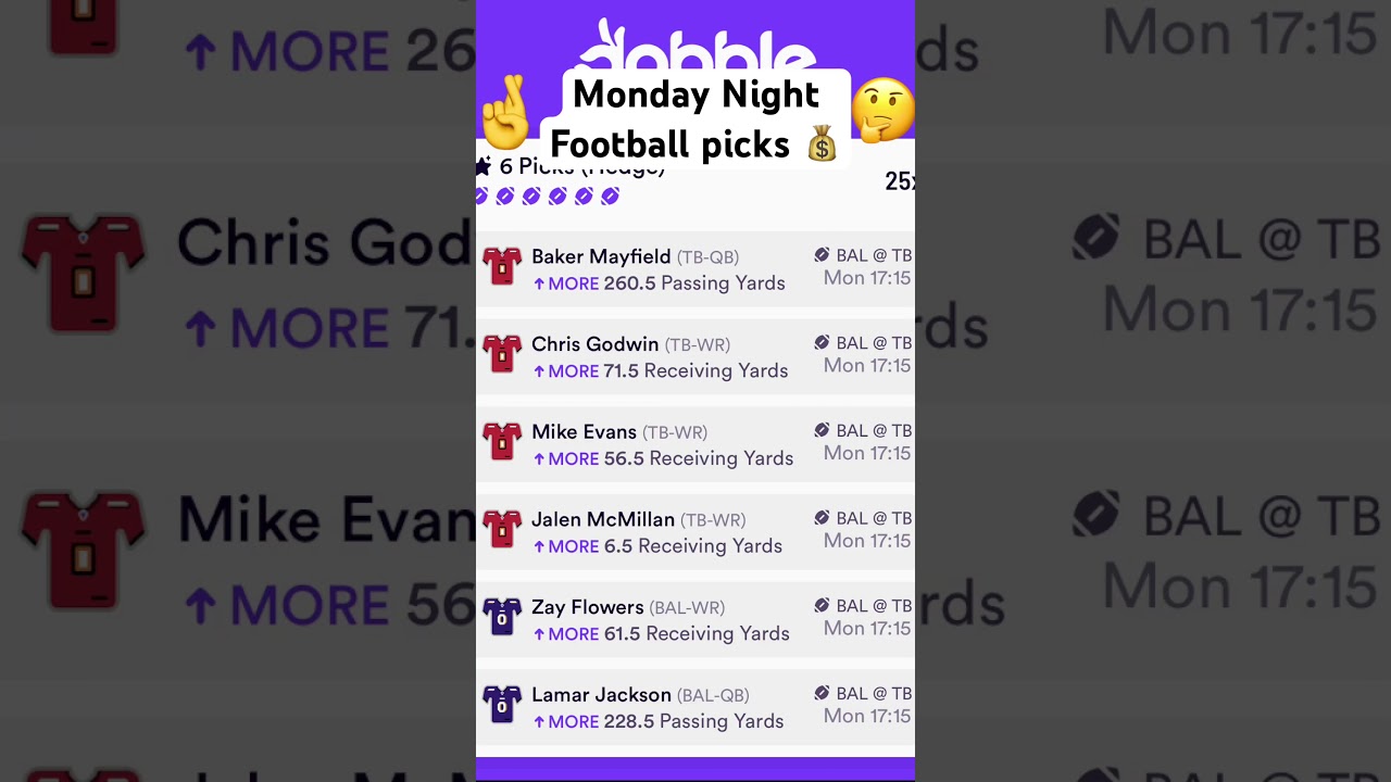 Monday Night Football Picks 
