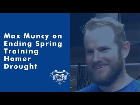 Max Muncy Talks Ending Homer Drought in 2020 Dodgers Spring Training