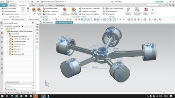 Assembly of Radial Engine in NX