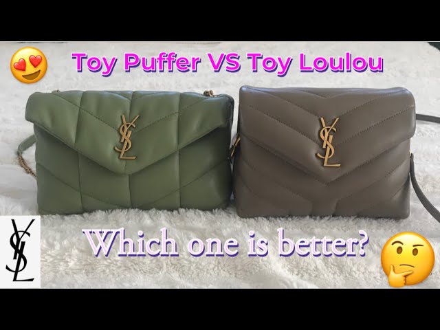 SAINT LAURENTTOY LOULOU vs TOY PUFFER bag comparison. Watch